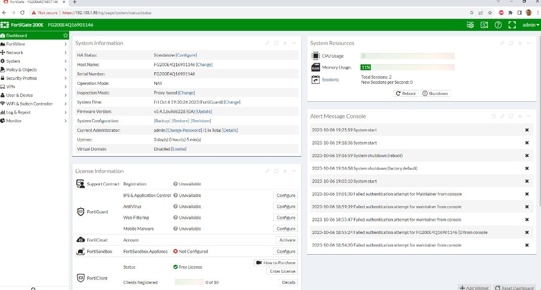 Fortinet Fortigate 200E Firewall Beautiful Condition