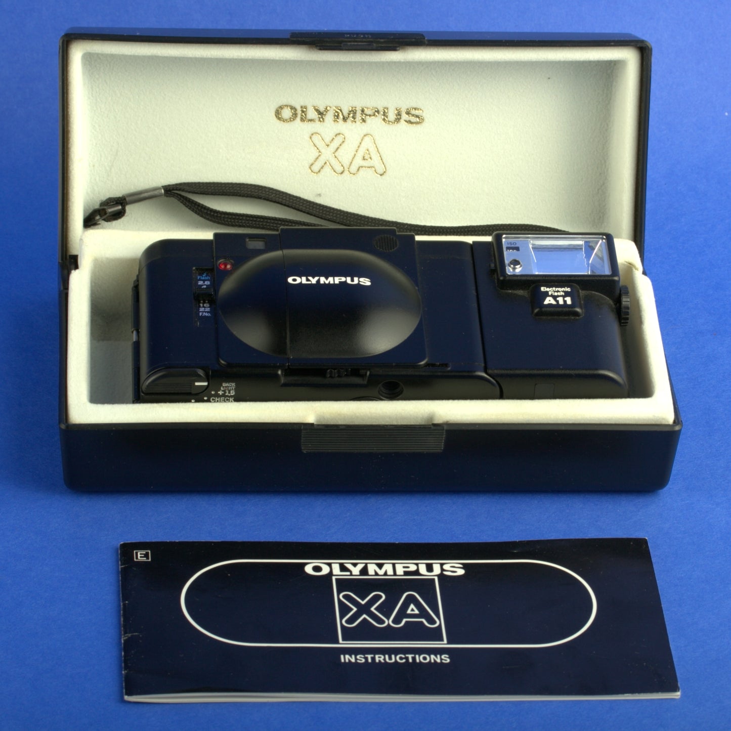 Olympus XA Film Camera with A11 Flash Near Mint Condition