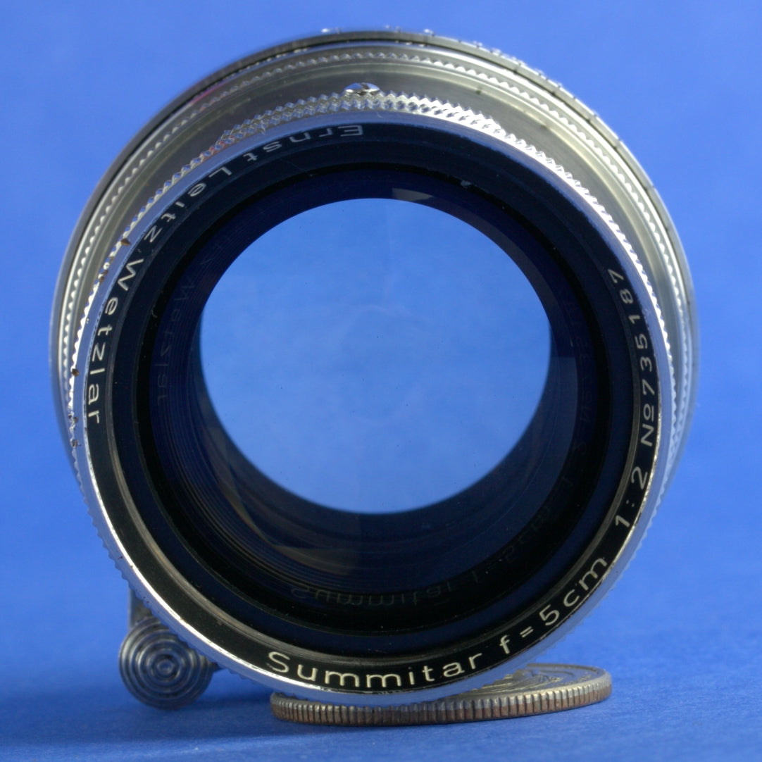 Leica Summitar 50mm F2 LTM Lens Blue Coated Not Working