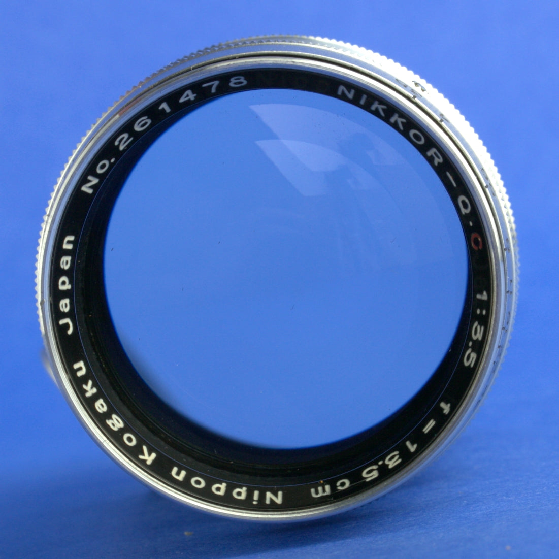 Nikon Nikkor-Q 135mm 3.5 LTM Rangefinder Lens with Hood Case Caps Beautiful