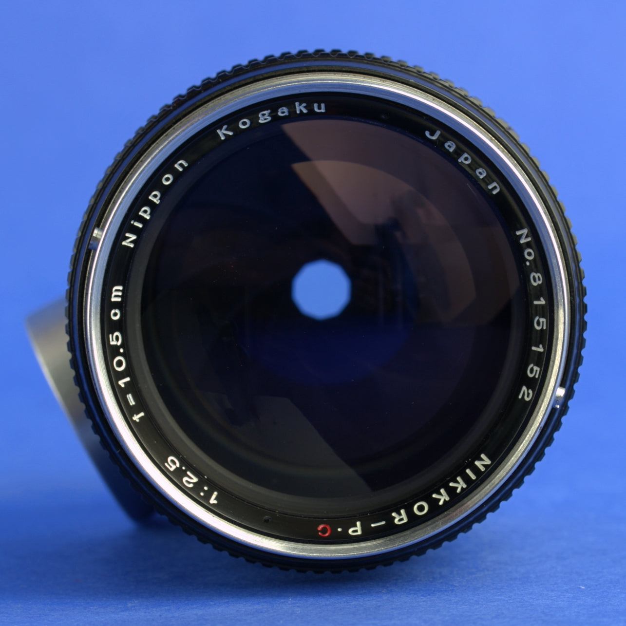 Early Nikon Nikkor-P.C 105mm 2.5 Rangefinder Lens with Hood Case Caps Beautiful