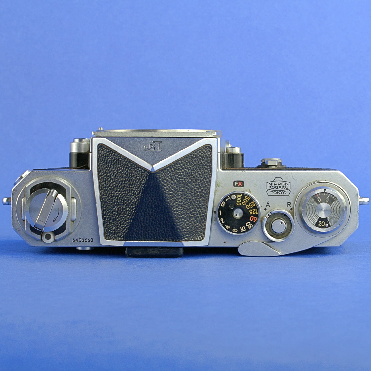 Nikon F Early Camera Body 6403660 with Type 1 Finder Triangular Pins