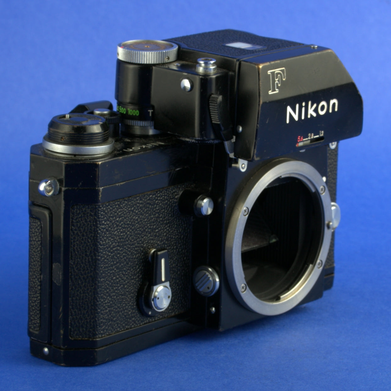 Black Nikon F Apollo Film Camera Body with Photomic FTN Finder