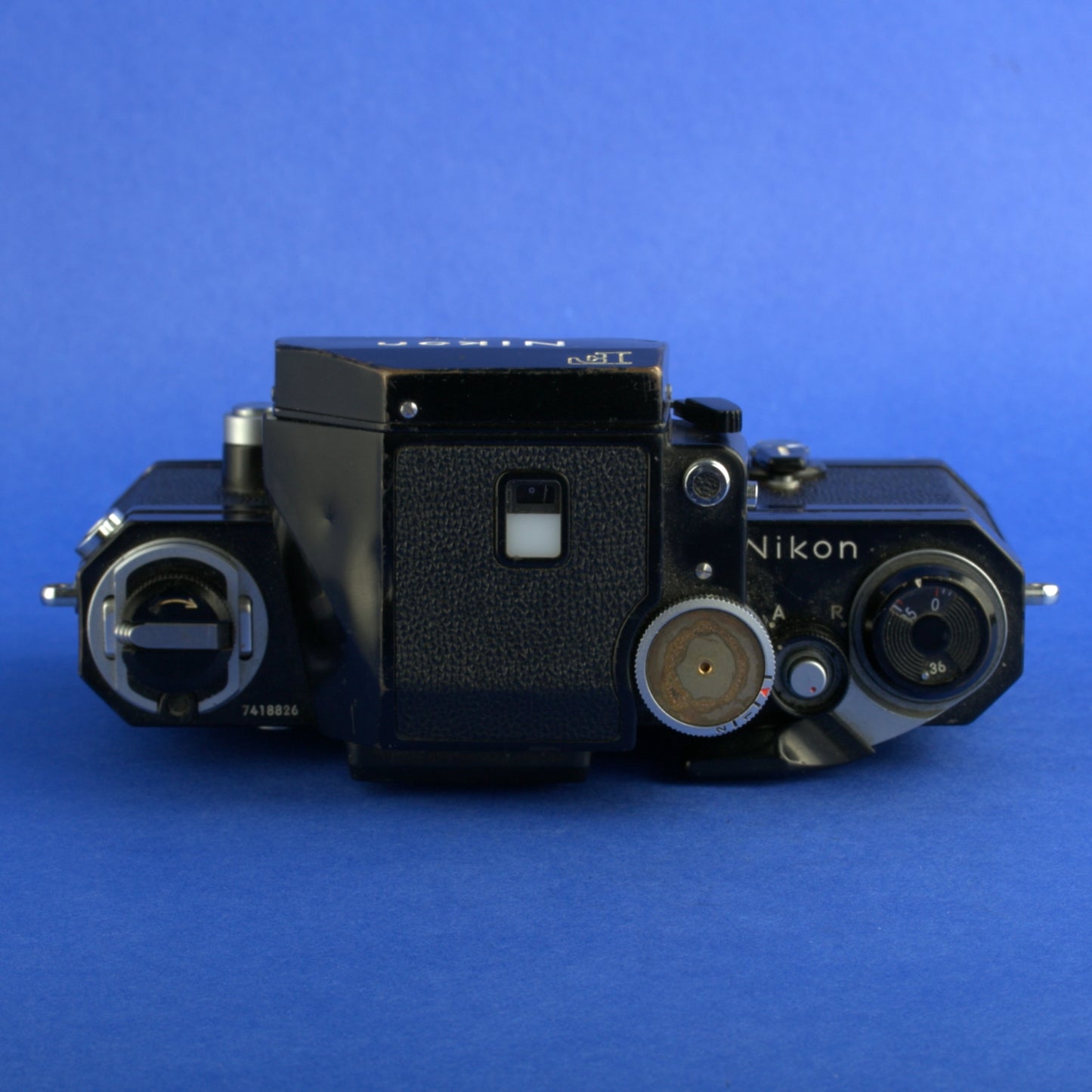 Black Nikon F Apollo Film Camera Body with Photomic FTN Finder