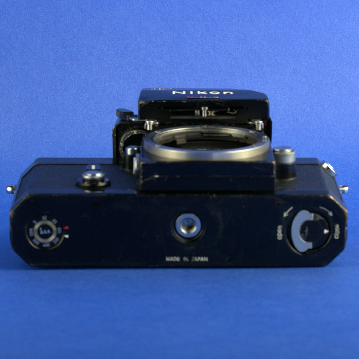 Black Nikon F Apollo Film Camera Body with Photomic FTN Finder