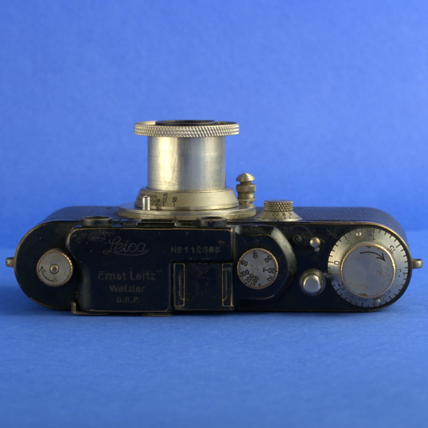1934 Black Nickel Leica III Rangefinder Camera with Elmar 5cm 3.5 Lens 2024 CLA
