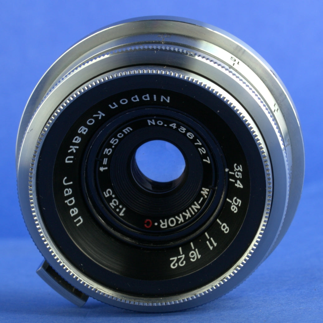 Nikon W-Nikkor 35mm 3.5 Lens S Mount Beautiful Condition