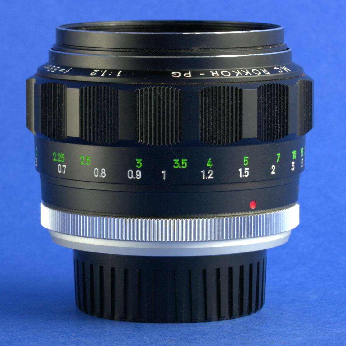 Minolta MC Rokkor-PG 58mm 1.2 Thoriated Lens