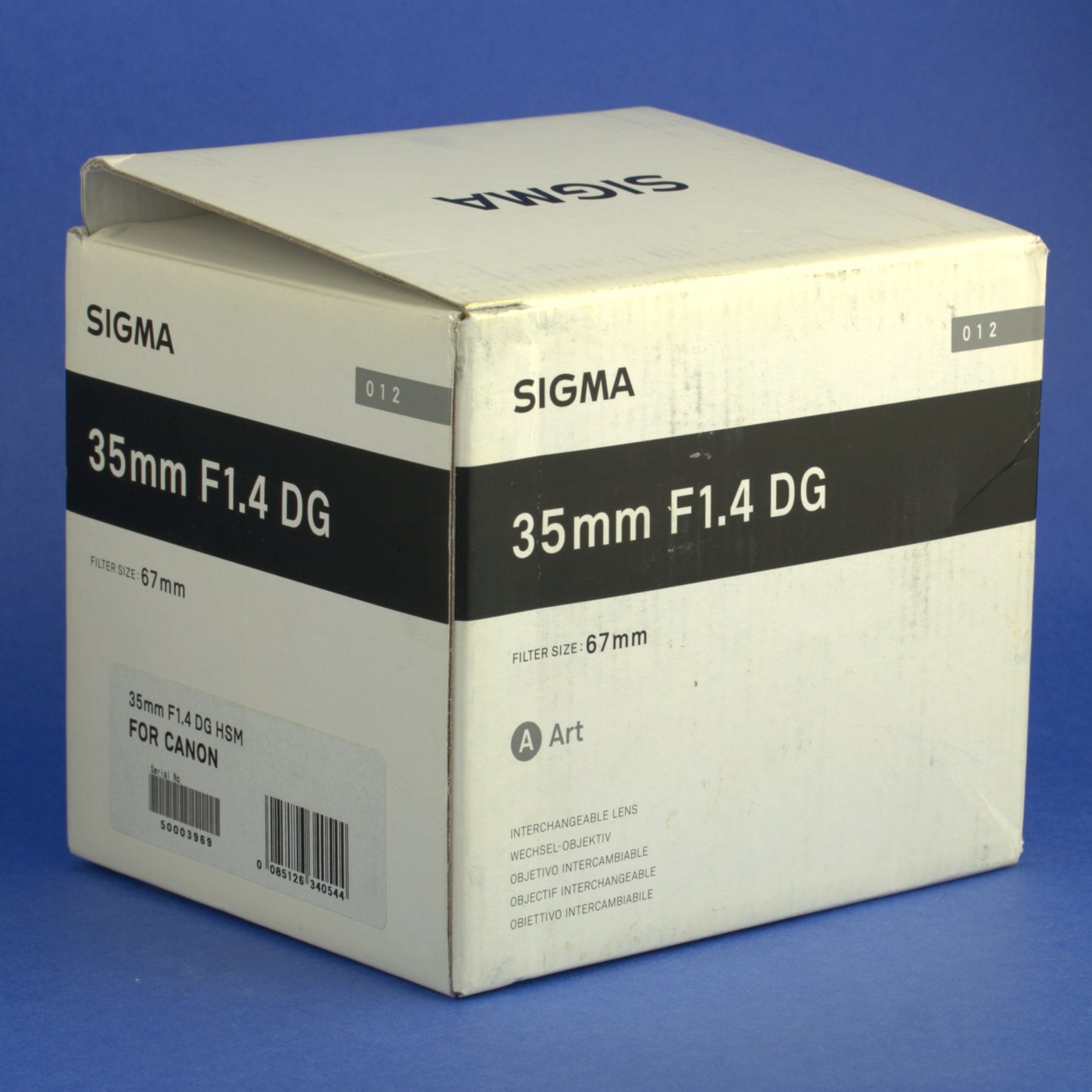 Sigma 35mm 1.4 Art Lens Canon EOS Mount Near Mint Condition