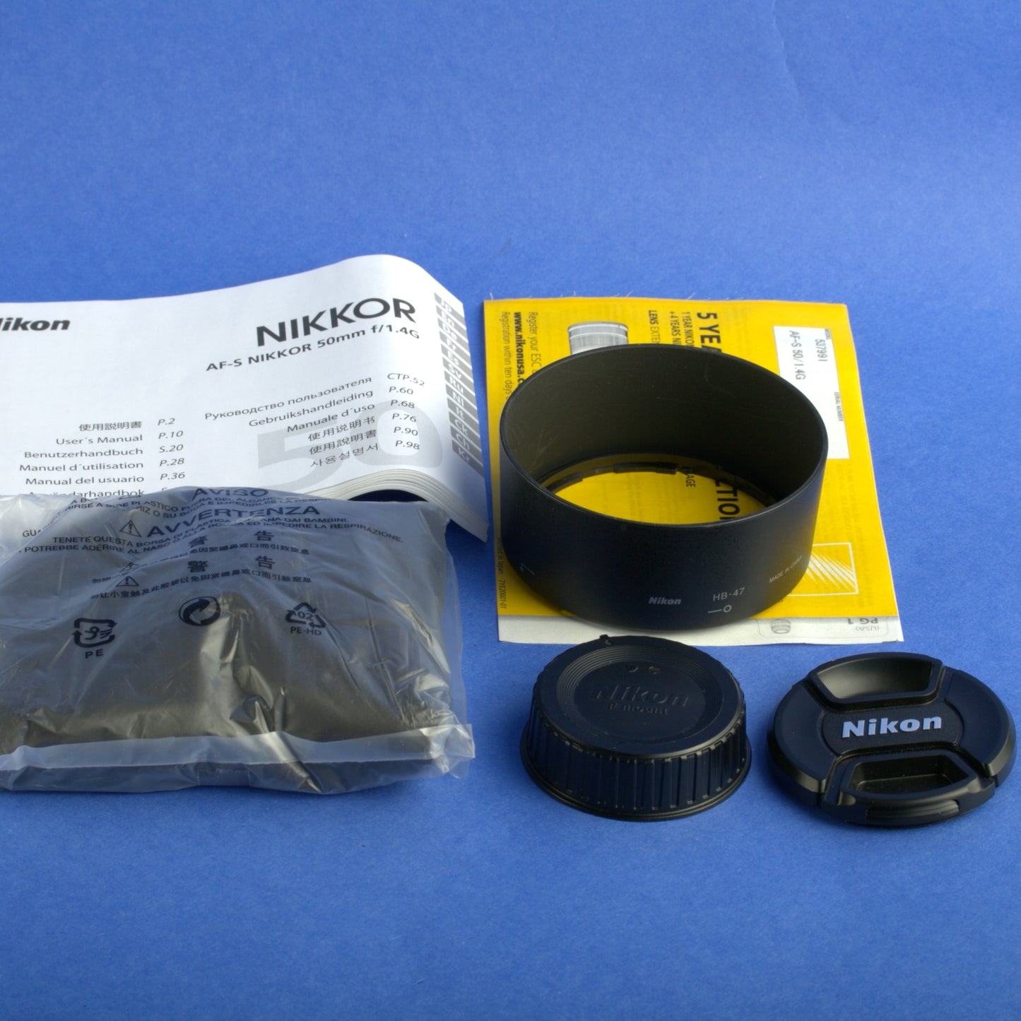 Nikon AF-S Nikkor 50mm 1.4 G Lens US Model Mint Condition