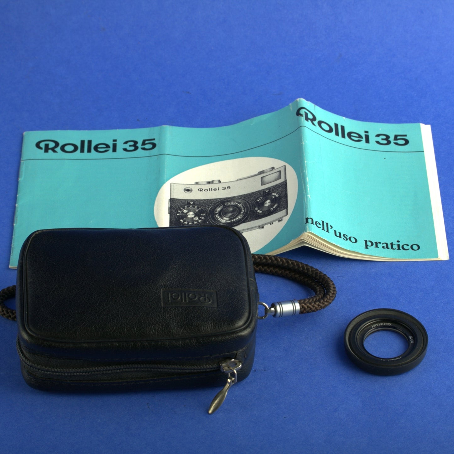Rollei 35 Film Camera with Case, UV Filter, Manual