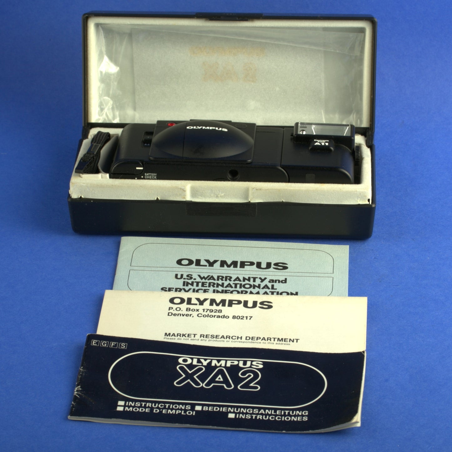 Olympus XA2 Film Camera with A11 Flash Mint Condition