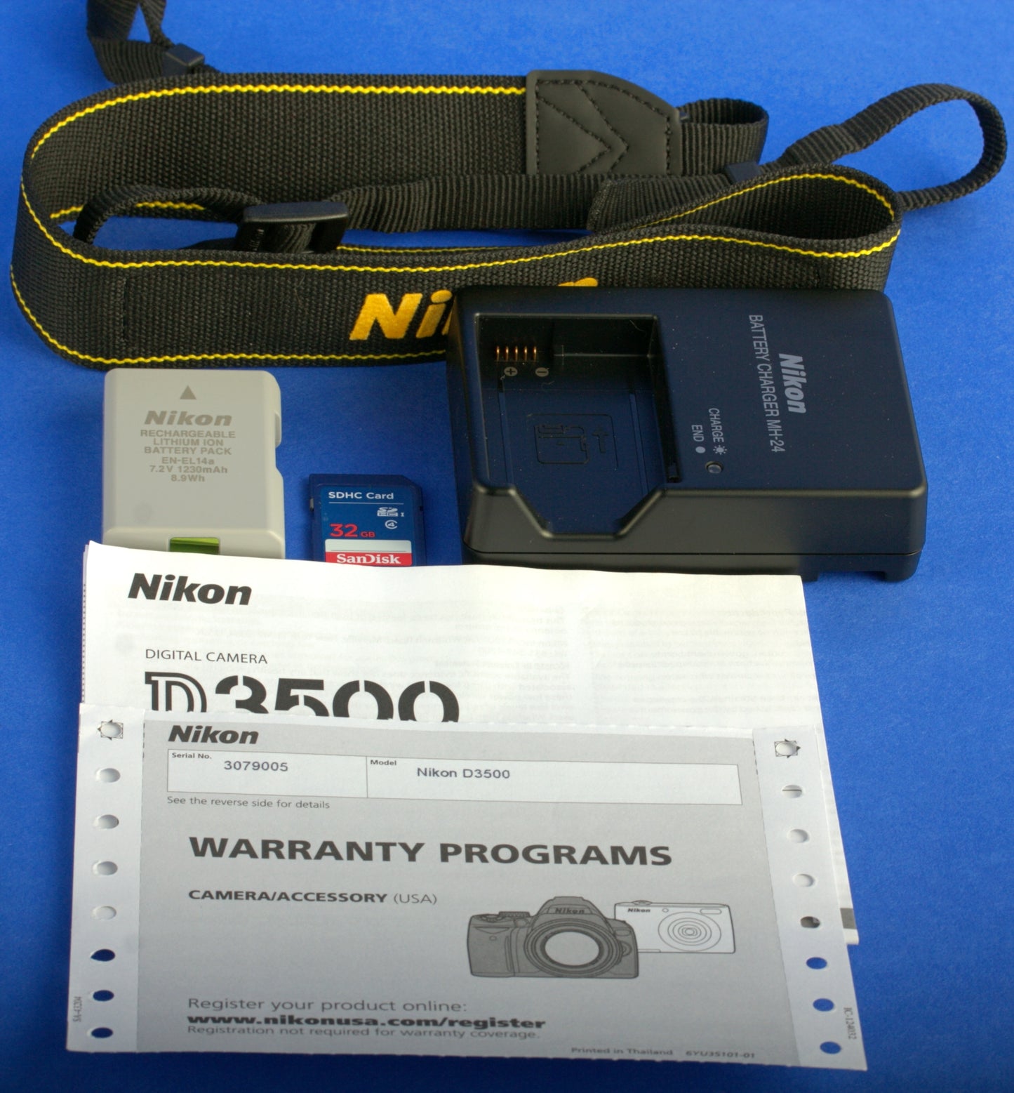 Nikon D3500 Digital Camera Body US Model 1300 Actuations Mint Condition