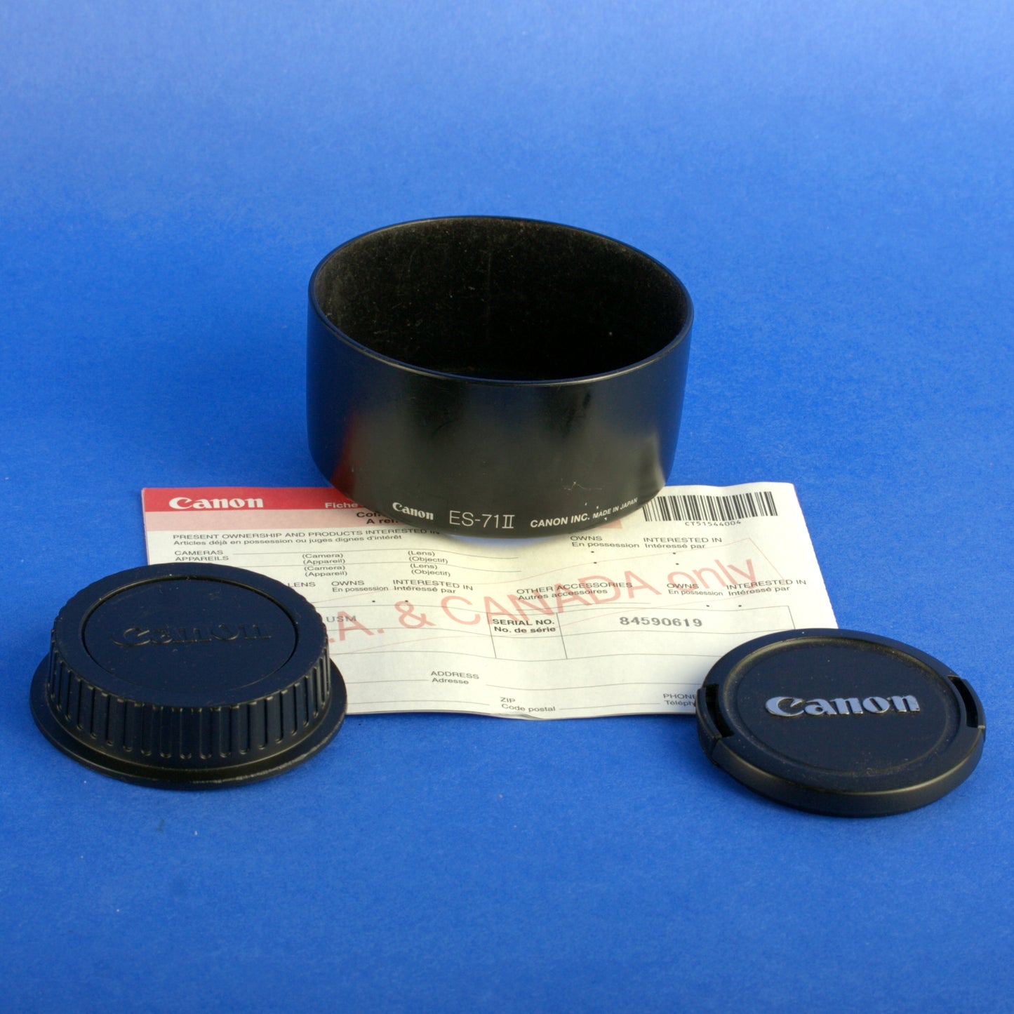 Canon EF 50mm 1.4 Lens and Hood US Model