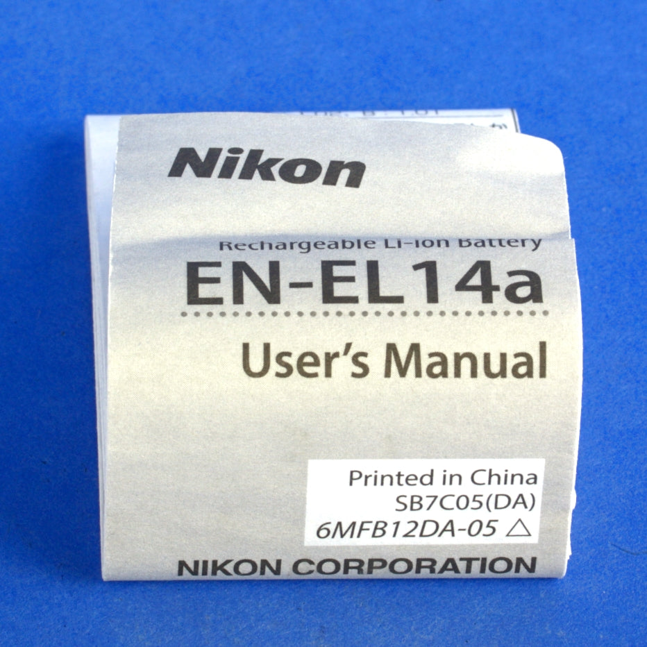 Genuine Nikon EN-EL14a Battery Mint Condition
