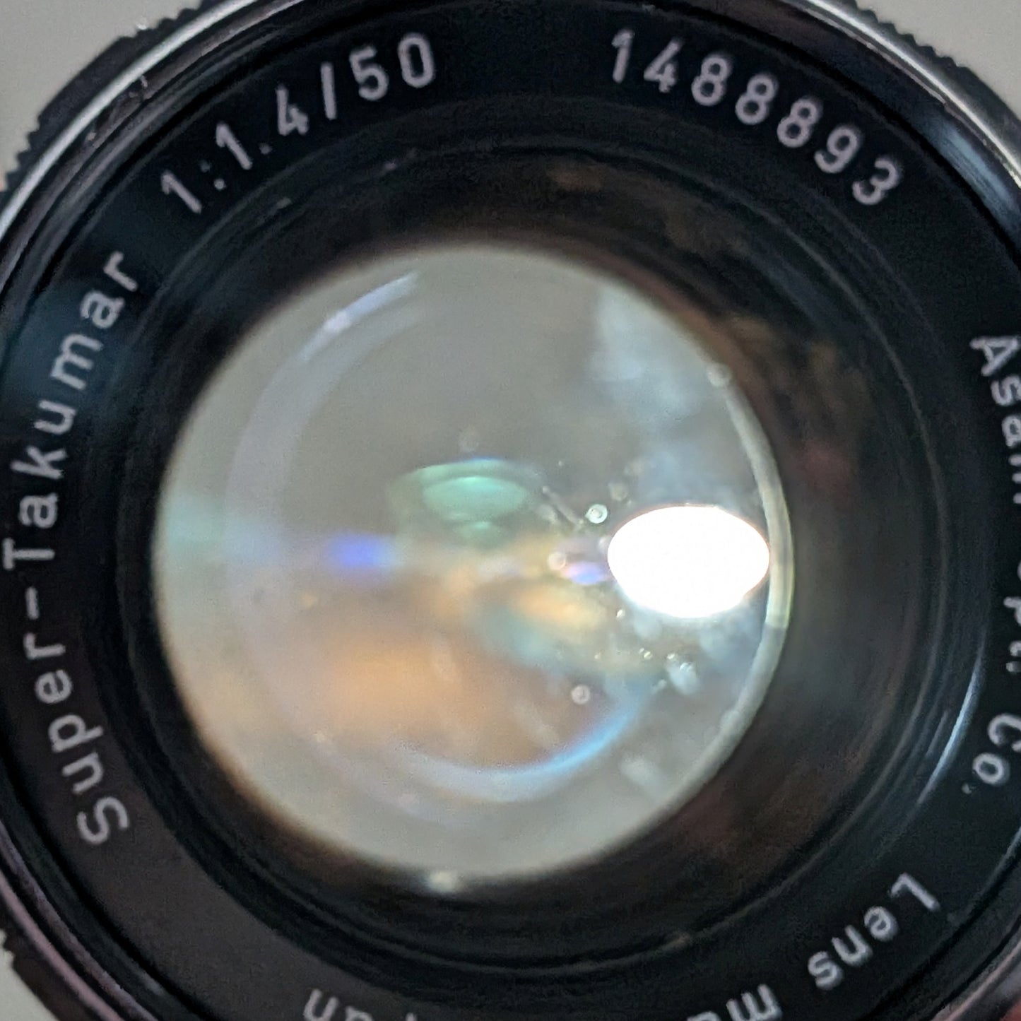 Pentax Super-Takumar 50mm 1.4 M42 Lens 8 Elements