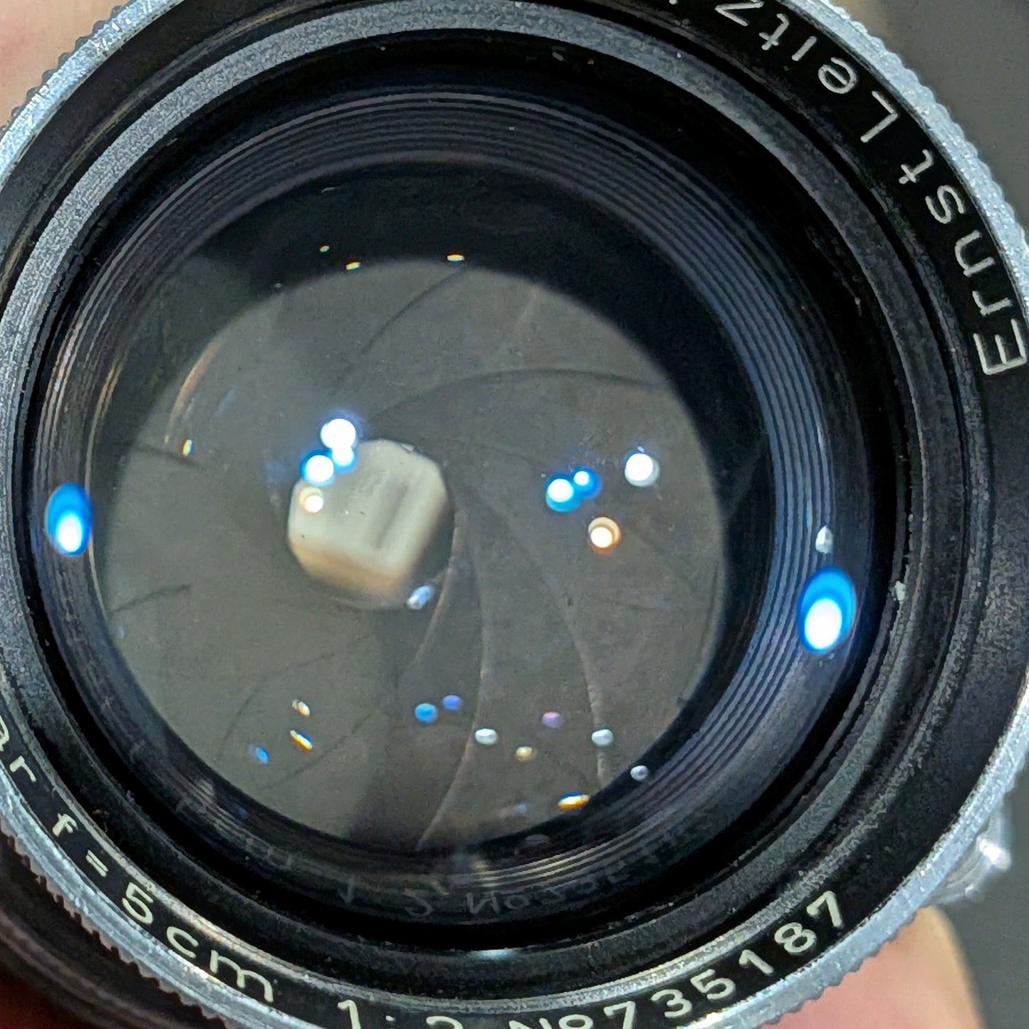 Leica Summitar 50mm F2 LTM Lens Blue Coated Not Working