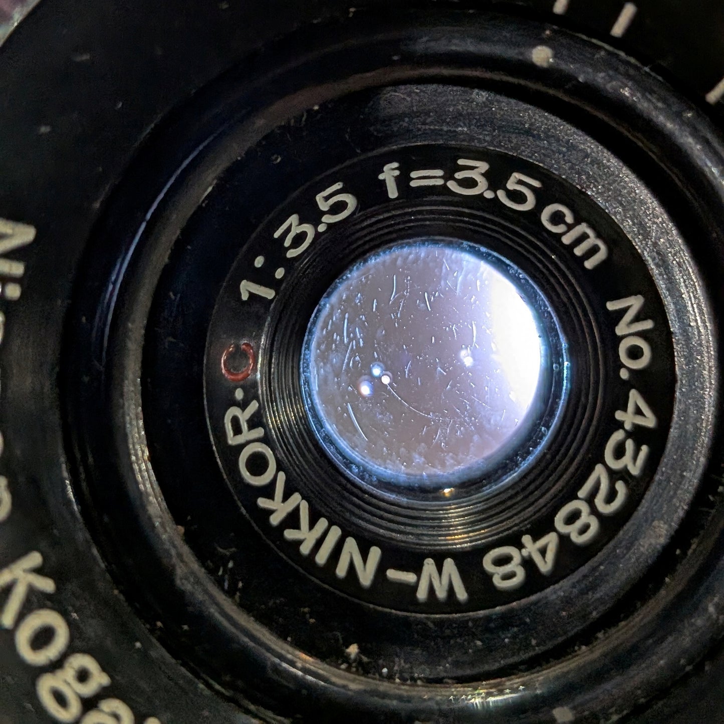 Nikon W-Nikkor 35mm 3.5 Rangefinder Lens S Mount
