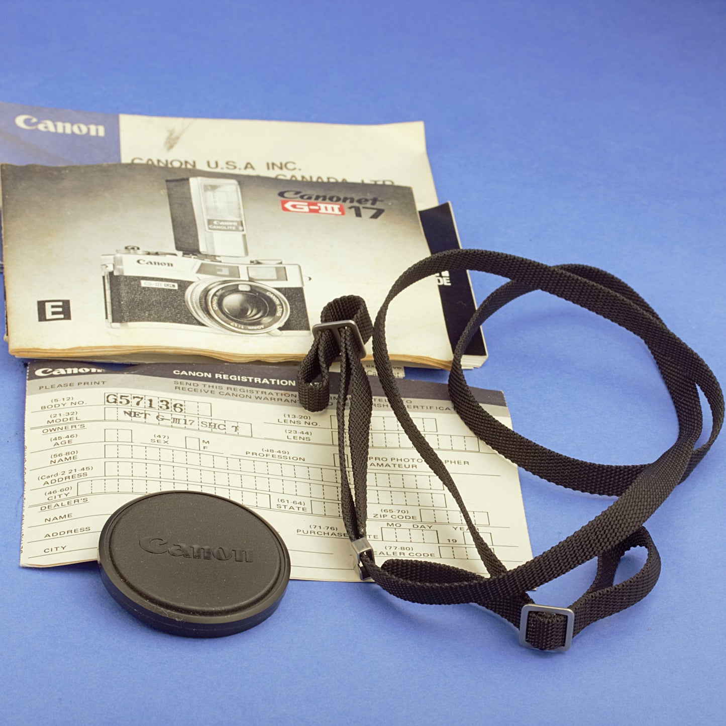 Canon Canonet QL17 G-III Film Camera Beautiful Condition