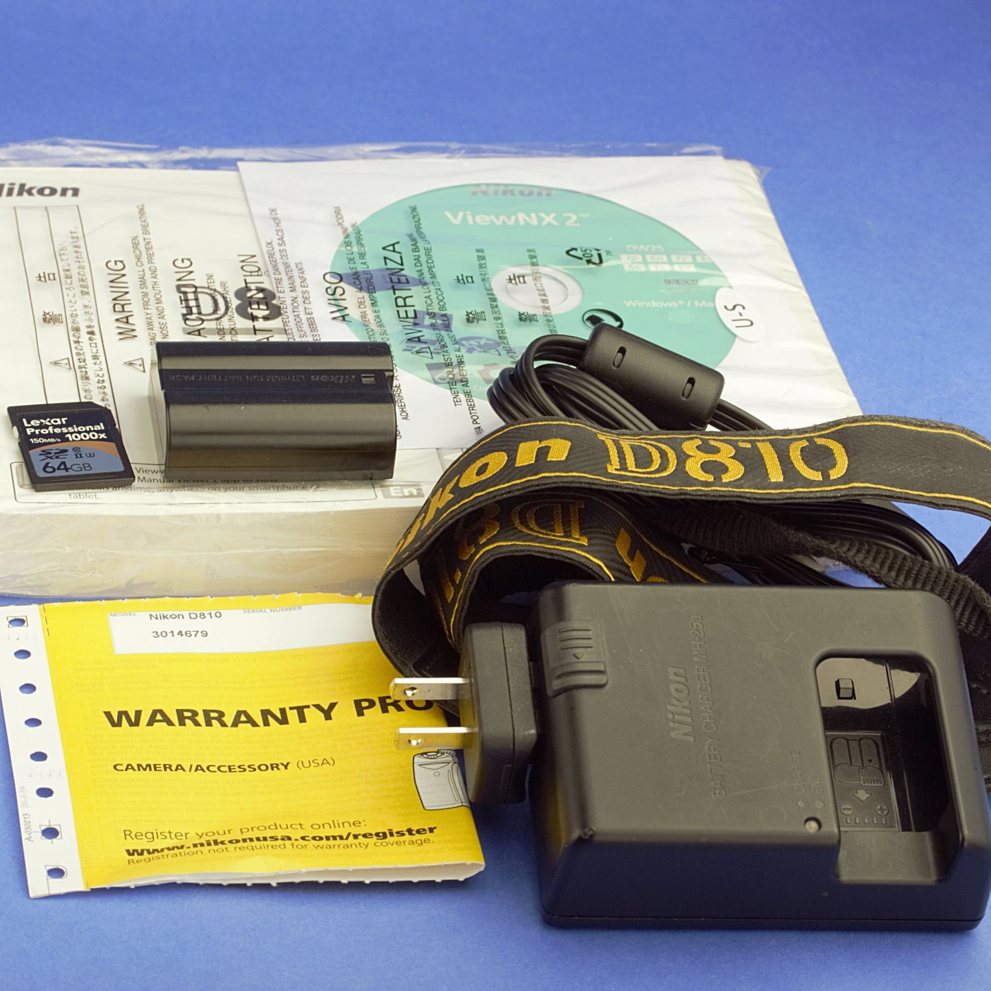 Nikon D810 Digital Camera Body US Model 19000 Actuations