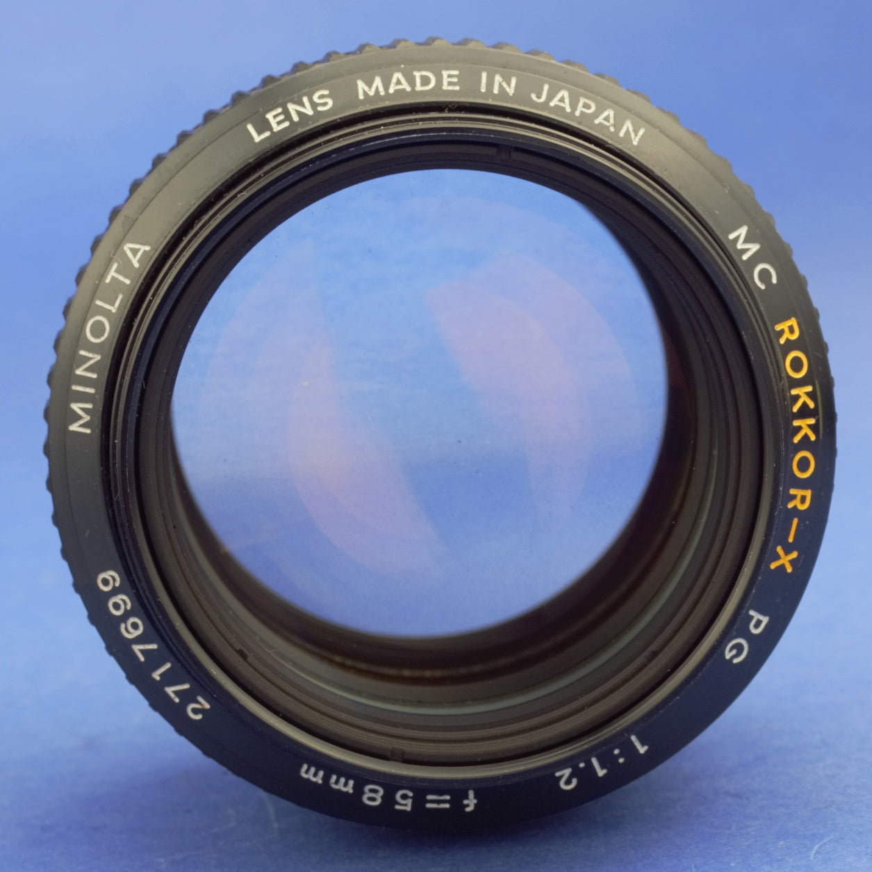 Minolta MC Rokkor-X 58mm 1.2 Lens Beautiful Condition