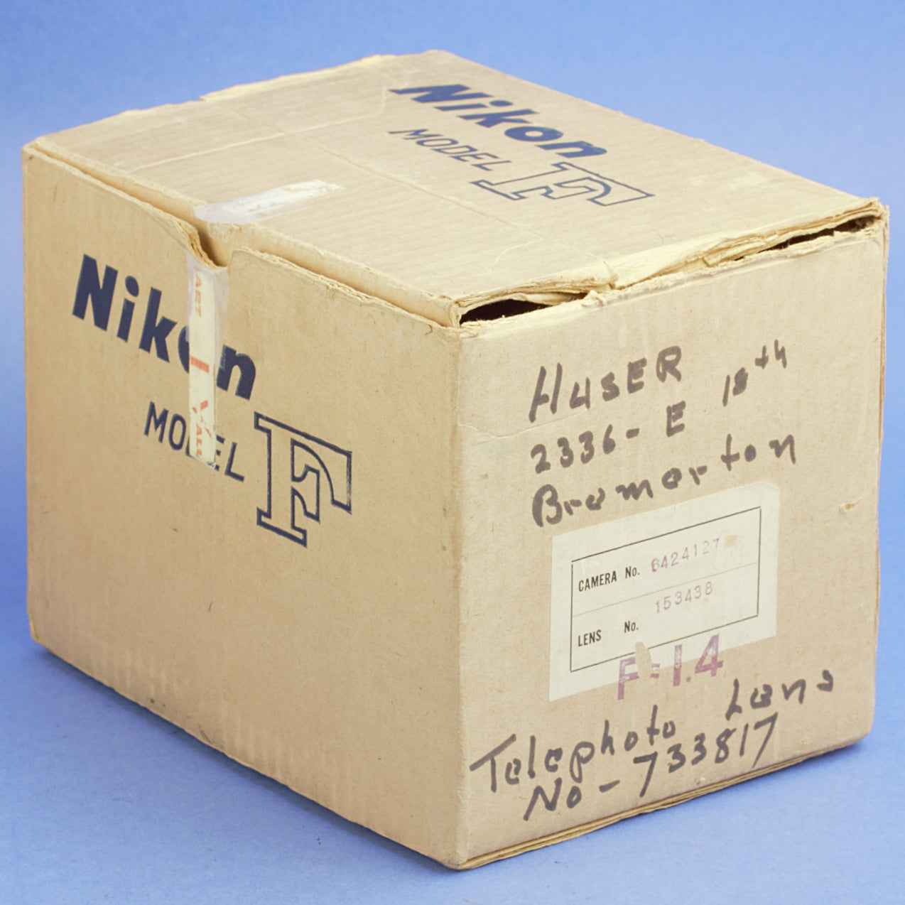 Nikon F Early Film Camera with 5.8cm Lens 03/2020 CLA