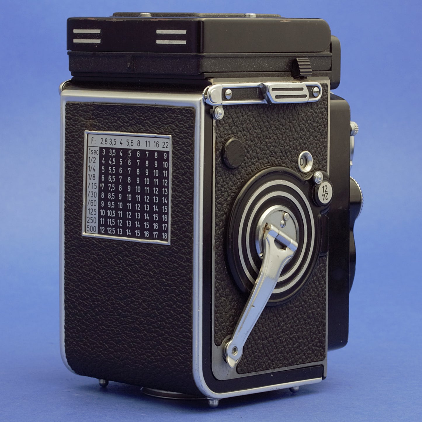 Rolleiflex 2.8F Medium Format Camera 12/24 Planar Lens Coupled Meter
