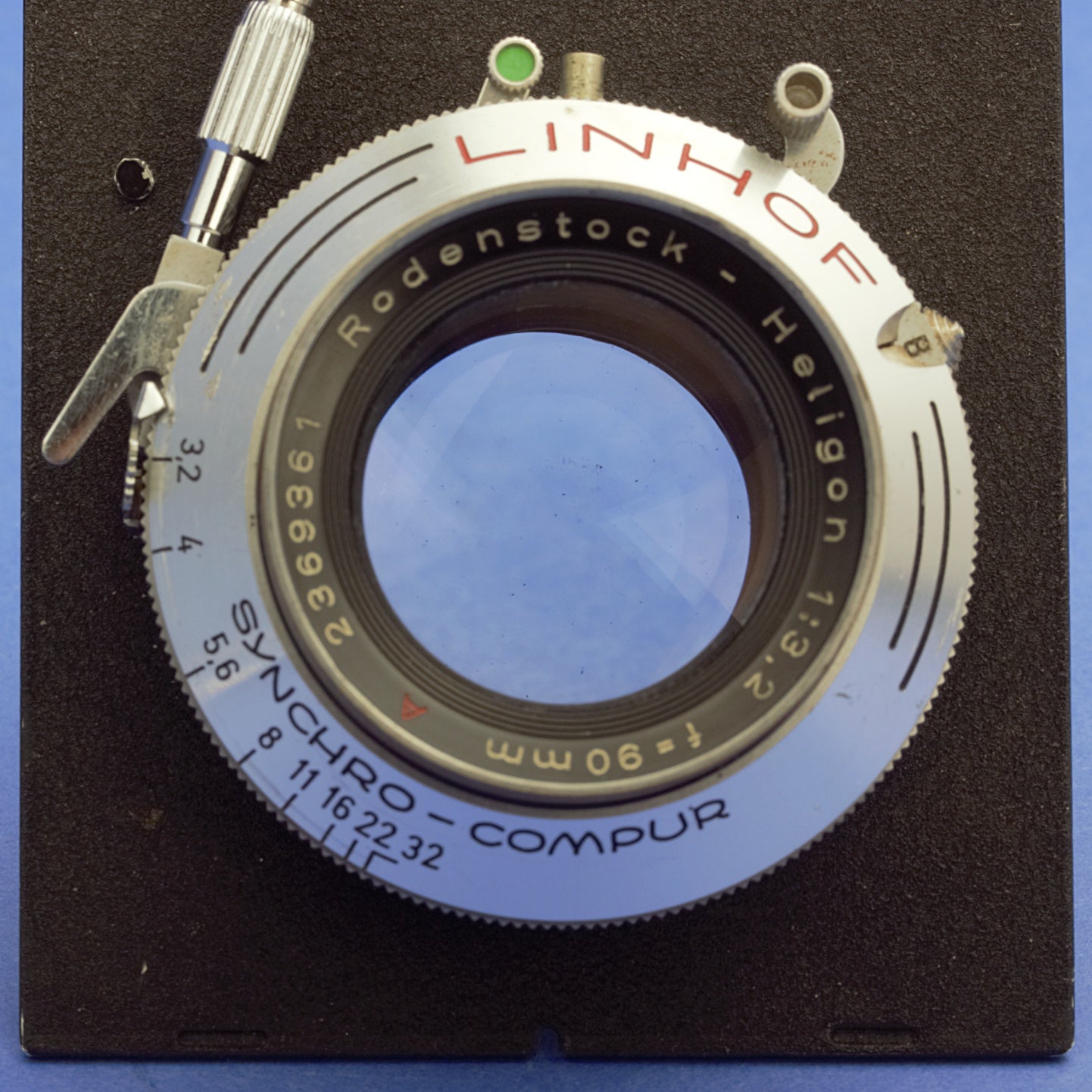 Rodenstock-Heligon 90mm 3.2 Large Format Lens on Synchro-Compur Shutter