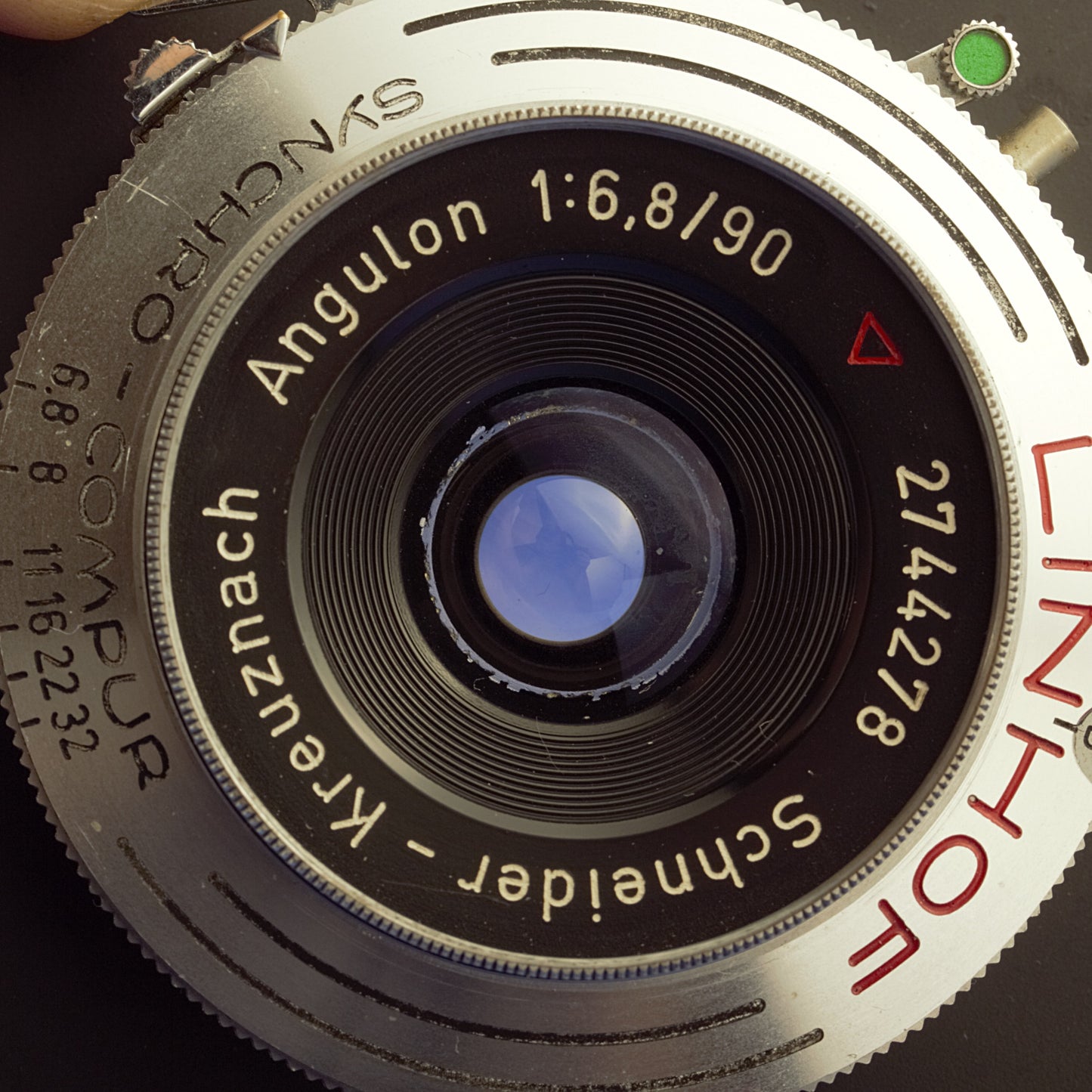 Schneider Angulon 90mm 6.8 Lens Copal Shutter for Linhof Technika 4x5 Cameras