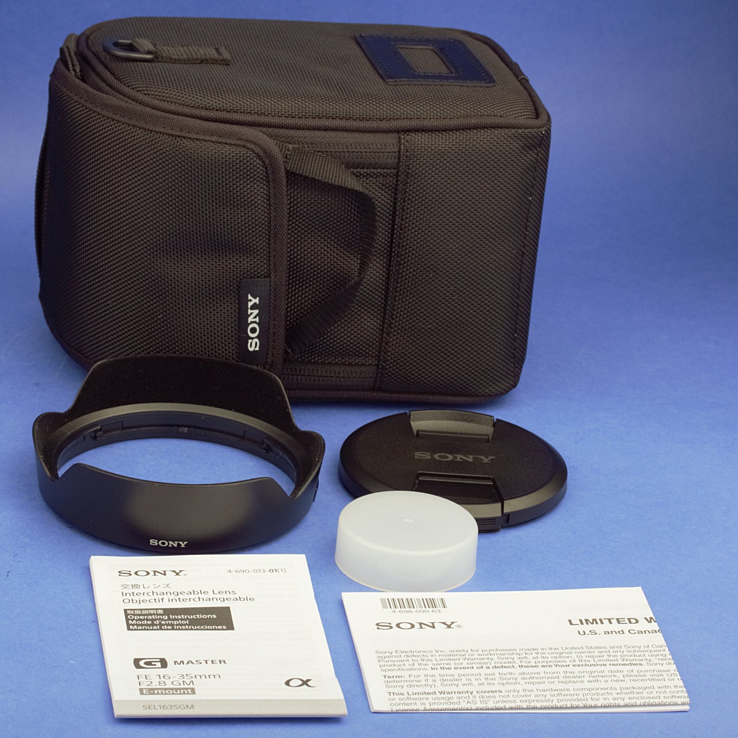 Sony FE 16-35mm 2.8 GM Lens US Model Mint Condition