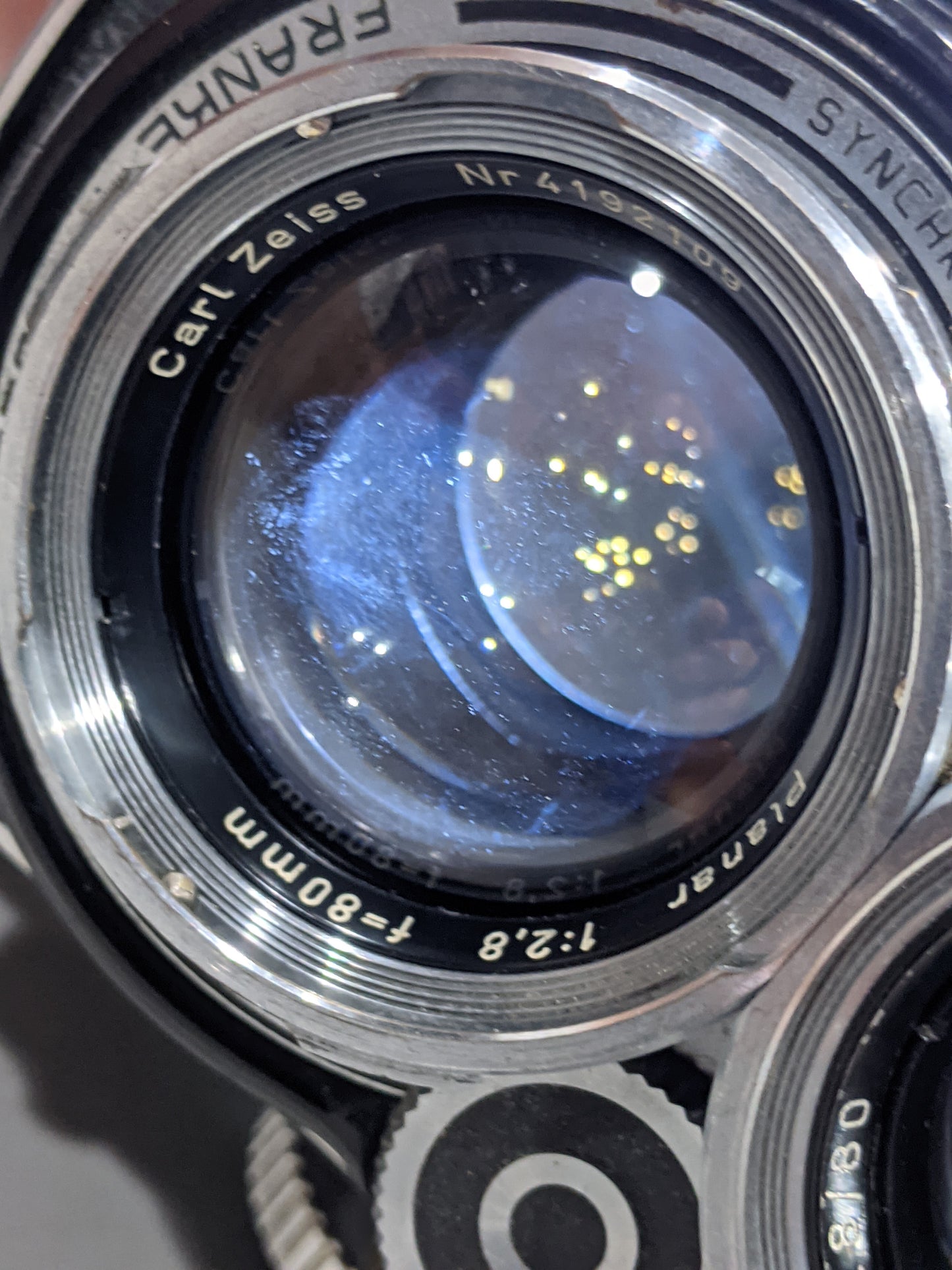 Rolleiflex 2.8F Medium Format Camera 12/24 Planar Lens Coupled Meter