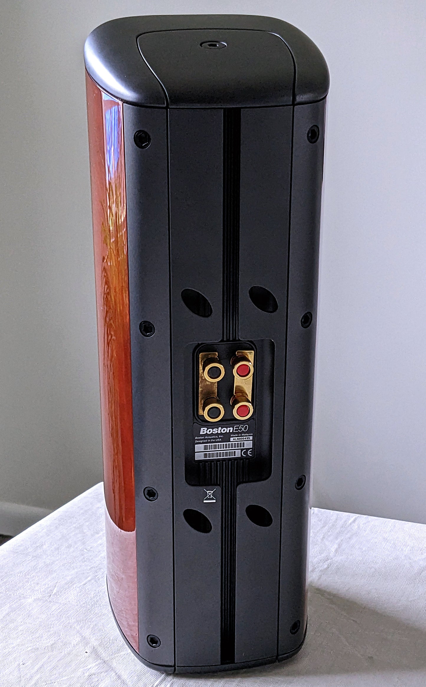 Boston Acoustics E50 Home Theater Speaker Cherry Beautiful Condition