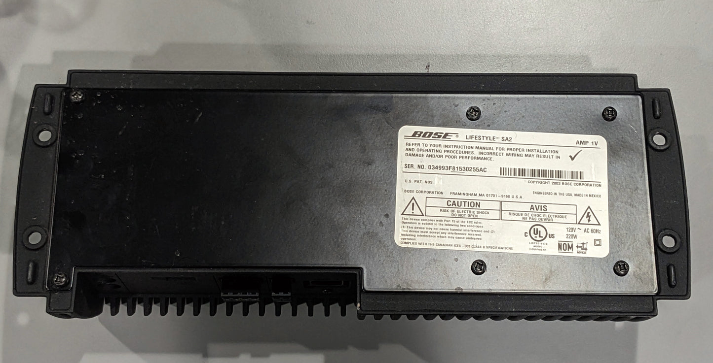 Bose SA-2 Lifestyle Stereo Amplifier Excellent Condition
