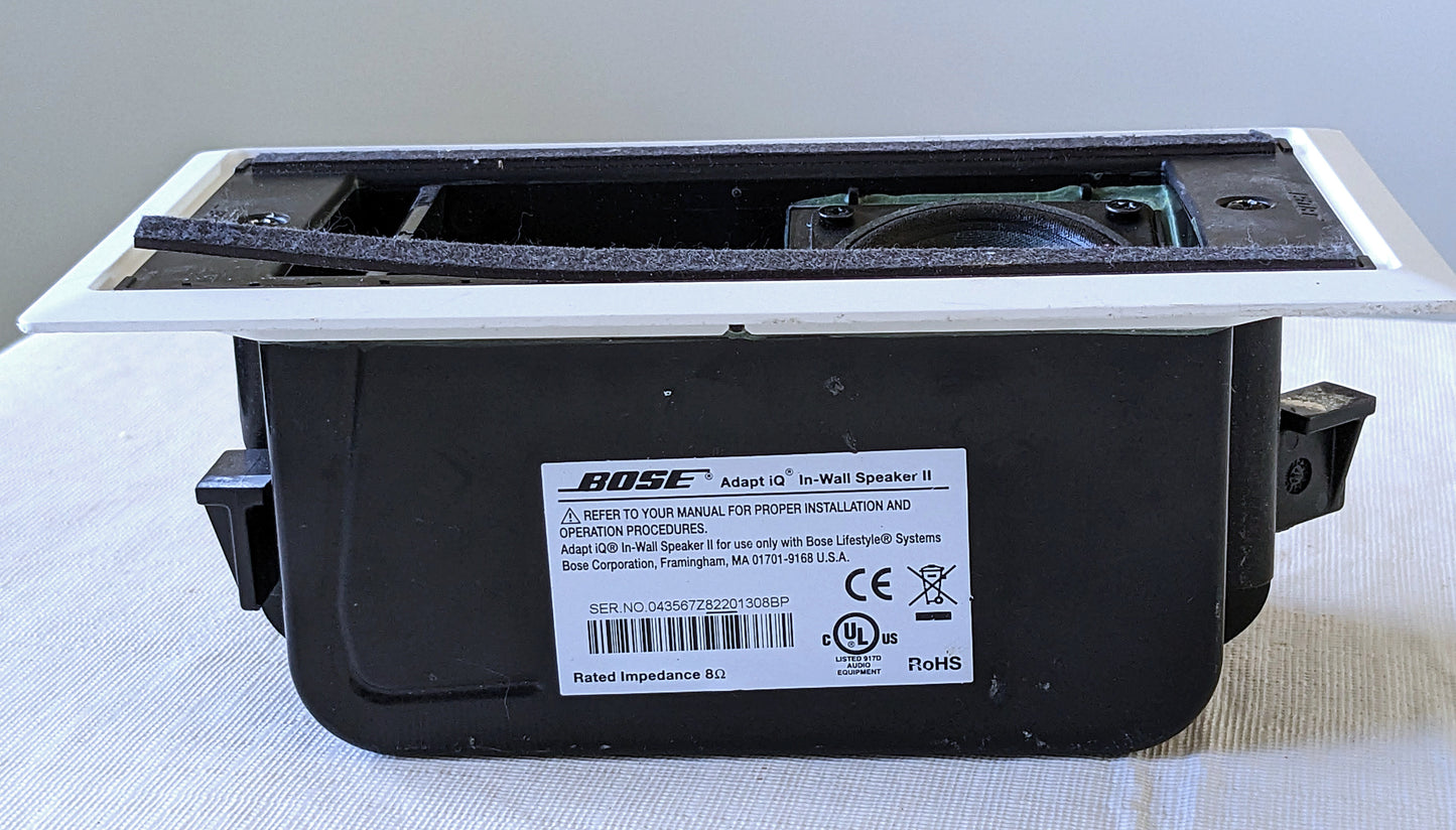 Bose ADAPTiQ II In Wall Speaker White Jewel Cube