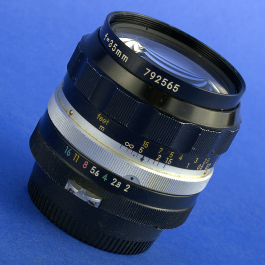 Nikon Nikkor-O 35mm F2 Non-Ai Lens