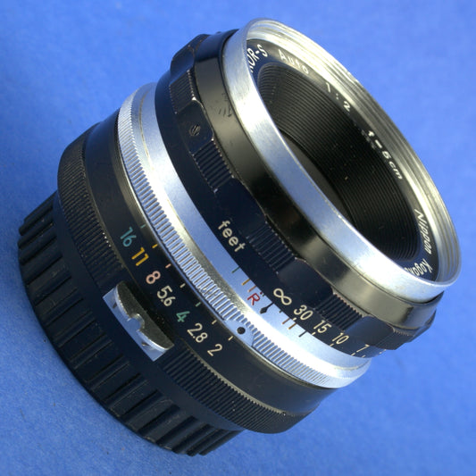 Nikon Nikkor-S Auto 50mm F2 Non-Ai Tick Mark Lens