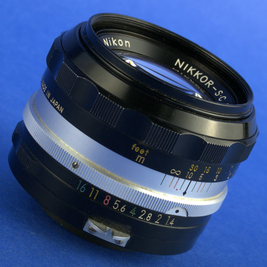 Nikon Nikkor-S.C 50mm 1.4 Non-Ai Lens with Hood