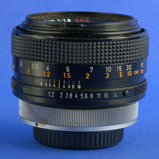 Canon FD 55mm 1.2 S.S.C. Lens