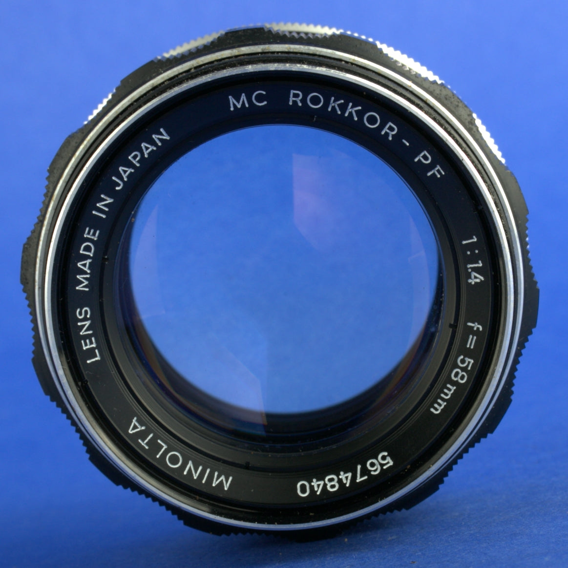 Minolta MC 58mm 1.4 Lens