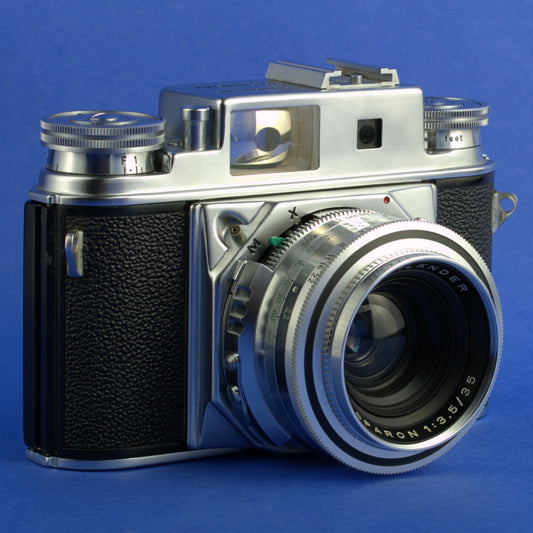 Voigtlander Prominent II Film Camera with Skoparon 35mm 3.5 Lens Not Working