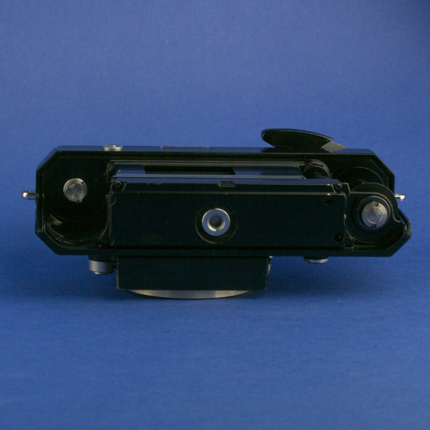 Black Nikon F Apollo Film Camera Body with F-36 Motor Drive and Battery Pack