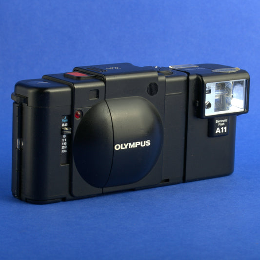 Olympus XA Film Camera with A11 Flash Beautiful Condition