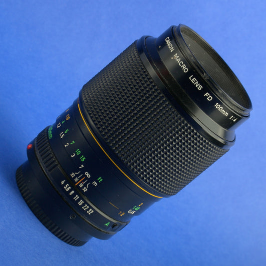 Canon FD 100mm F4 Lens with FD 50 Extension