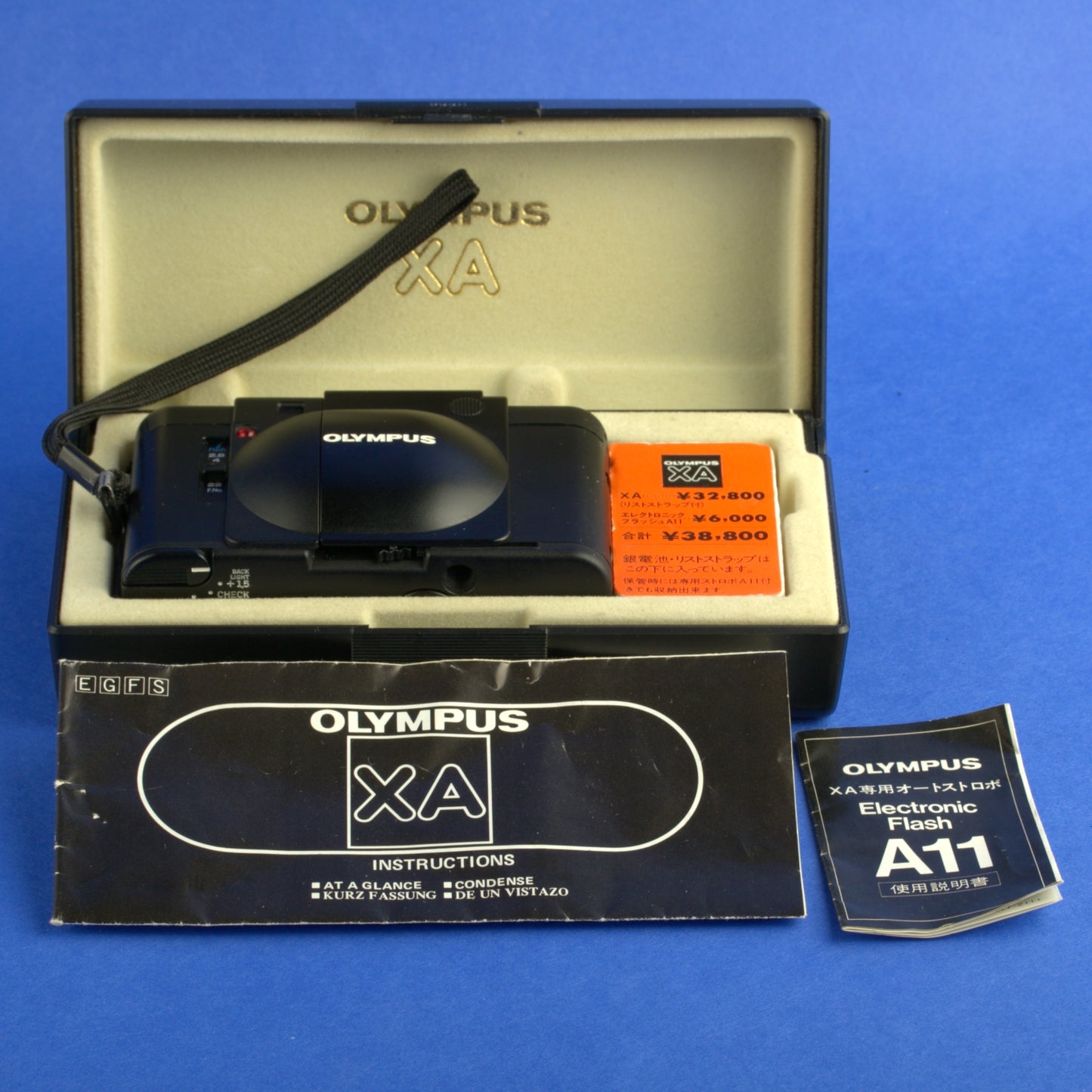 Olympus XA Film Camera with A11 Flash Near Mint Condition