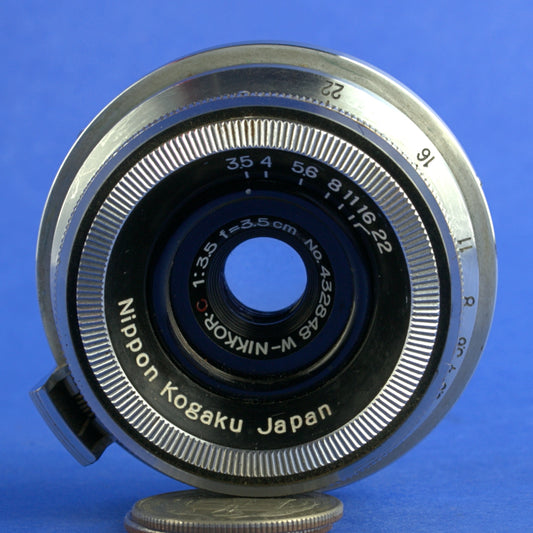 Nikon W-Nikkor 35mm 3.5 Rangefinder Lens S Mount