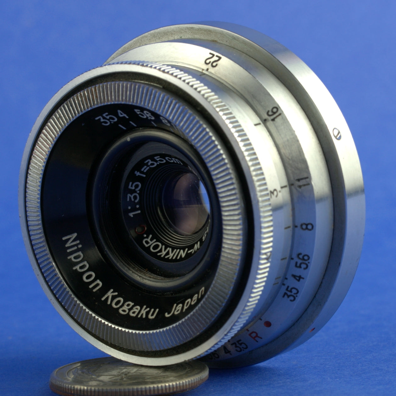 Nikon W-Nikkor 35mm 3.5 Rangefinder Lens S Mount