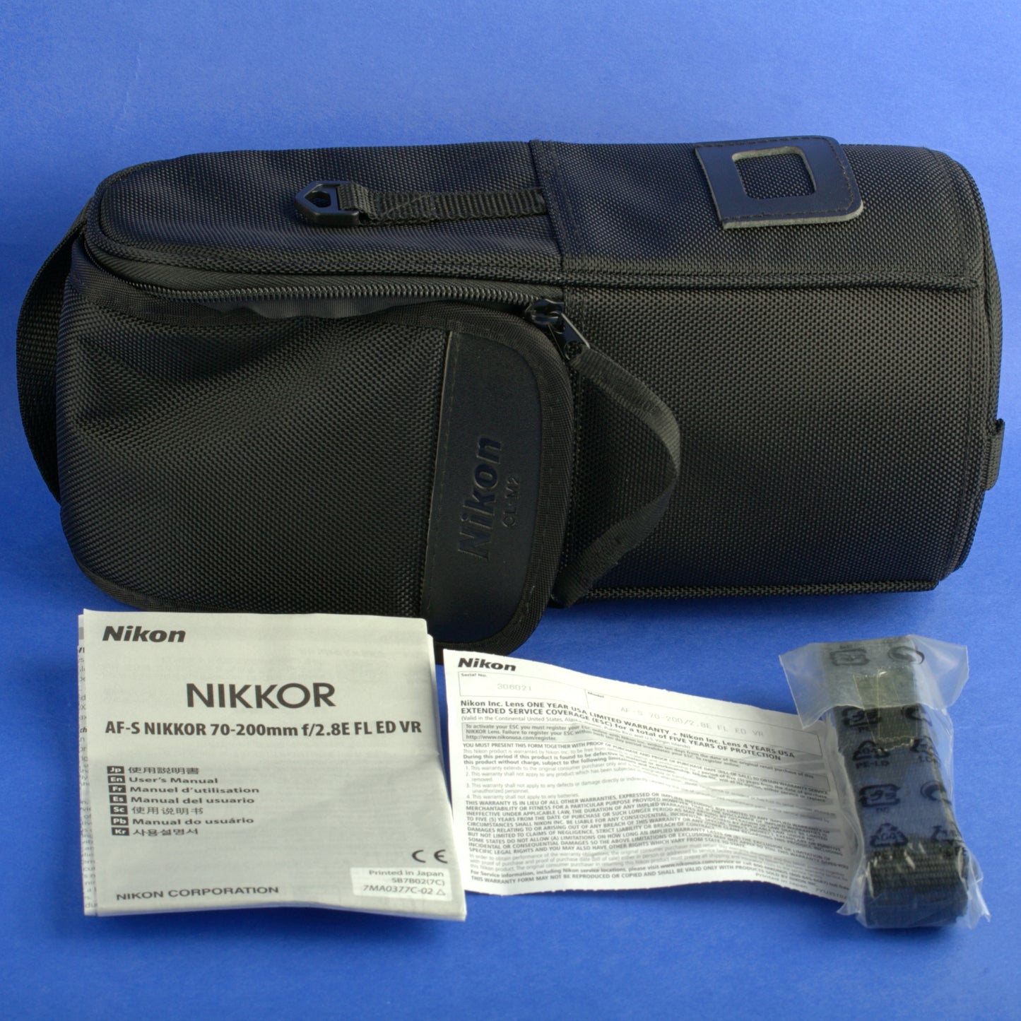 Nikon AF-S Nikkor 70-200mm 2.8E FL VR Lens US Model Mint Condition