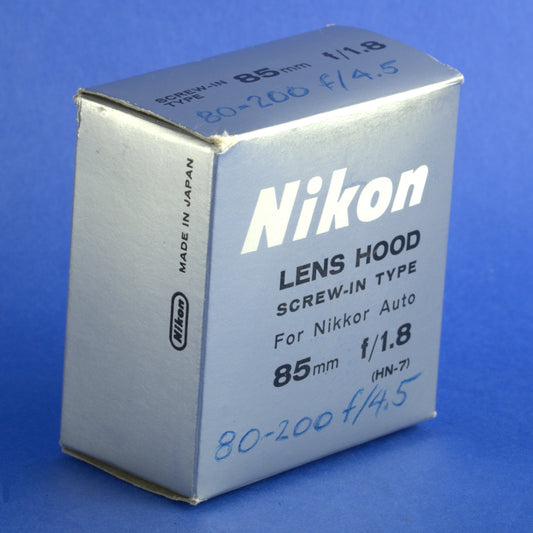 Nikon HN-7 Screw-In Lens Hood Open Box Mint Condition