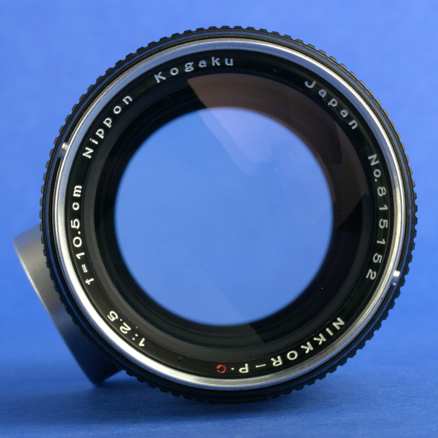 Early Nikon Nikkor-P.C 105mm 2.5 Rangefinder Lens with Hood Case Caps Beautiful