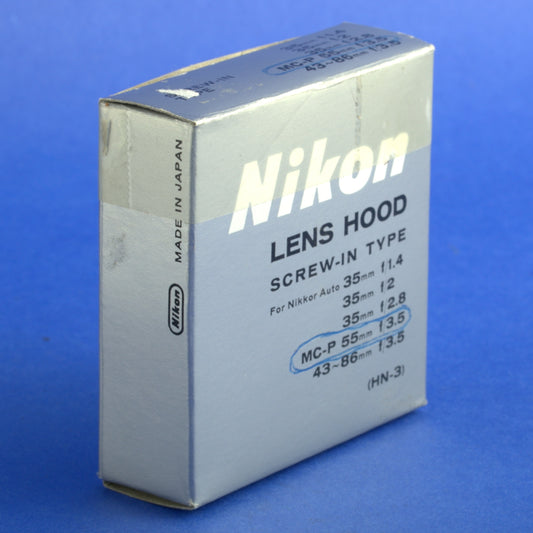 Nikon HN-3 Screw-In Lens Hood Open Box Mint Condition